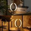 Picture of Oval Shape Crystal Lamp Decor Table Lamp Luxury Table lamp 3 in 1 Light Decoration light