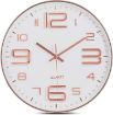 Picture of Silent Quartz Decorative Latest Wall Clock Non-Ticking Classic Clock Battery Operated Round Easy to Read