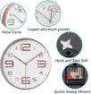 Picture of Silent Quartz Decorative Latest Wall Clock Non-Ticking Classic Clock Battery Operated Round Easy to Read