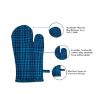 Picture of Oven gloves pcs Essentials Heat Resistant Cotton Kitchen Oven Mitt Glove Set Microwave Grill BBQ Pot-holder with Thick Cooking Pad for Baking Cooking Heat Resistant Protection of Hand for Utensils Gas Flame Grill Barbecue