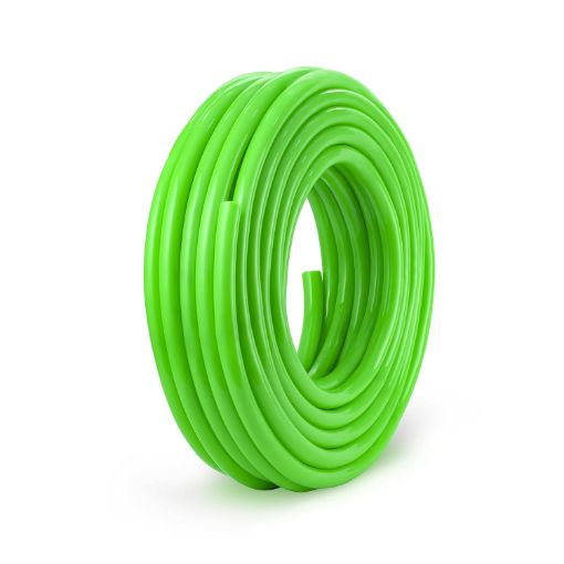 Picture of GREEN 10 METER WASHER PIPE Heavy Duty Highly Durable PVC Plain Green Braided Water Hose Pipe