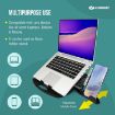 Picture of Adjustable Laptop Stand with Waterproof Cover LAPTOP STAND DESK TRAY  Any Laptop Mobile Tray Desk Table Book Holder Plastic