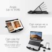 Picture of Adjustable Laptop Stand with Waterproof Cover LAPTOP STAND DESK TRAY  Any Laptop Mobile Tray Desk Table Book Holder Plastic