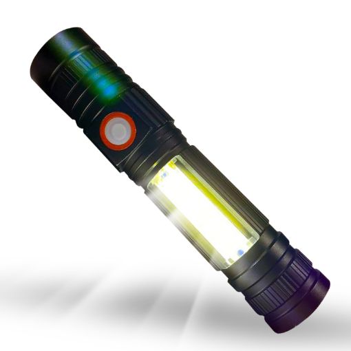 Picture of Flashlight Plus Desk Lamp with Zoom Torch Light with 3 Modes Adjustable for Emergency Lights