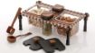 Picture of khatali spice rack 2 in 1 Khatli Style 4 Bottles Multipurpose Spice Rack Jars & Containers/Khatli Set Spice Rack Jars