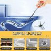 Picture of Hair Catchingl Sink Overflow Drain Cleaning Drain Clog Water Pipe Sink Cleaner Snake Unblocked Kitchen Bath Rod Hair Remover  ABS and Stainless Steel Hair Catching Drain Cleaner Wire Spring Sink Cleaning Stick