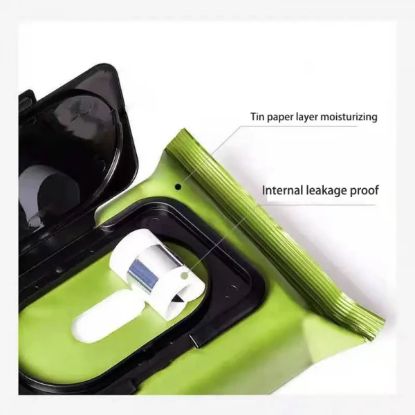 Picture of GREEN MAKEUP REMOVING DISPOSABLE WIPES