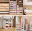 Picture of 6 Layer Shoe Box Smart Shoe Rack with 6 Layer Shoes Stand Multifunctional Entryway Foldable & Collapsible Door Shoe Rack