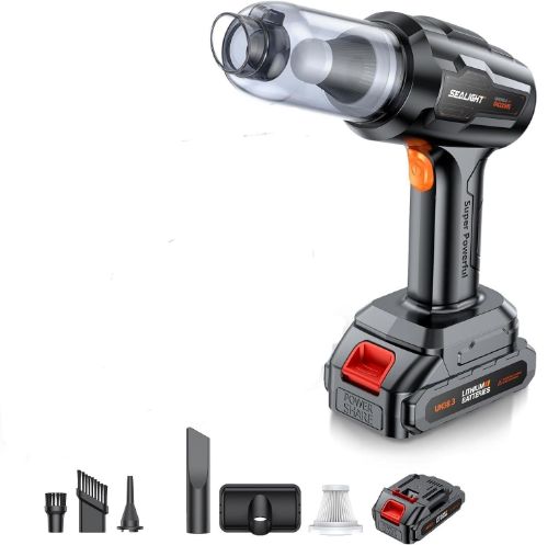 Picture of Portable Car Vacuum Handheld Car Vacuum Cordless Mini Vacuum Cleaner