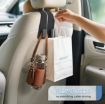 Picture of Leather Car Seat Headrest Hook  Headrest Hook  Car Purse Hook   Leather Car Bag Purse Holder