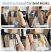 Picture of Leather Car Seat Headrest Hook  Headrest Hook  Car Purse Hook   Leather Car Bag Purse Holder