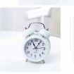 Picture of TWIN BELL WHITE CLOCK Bedside Alarm Clock  Battery Operated Soft Backlight Low Ticking Noise Twin Bell Alarm Clock Louder for Bedroom