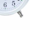 Picture of TWIN BELL WHITE CLOCK Bedside Alarm Clock  Battery Operated Soft Backlight Low Ticking Noise Twin Bell Alarm Clock Louder for Bedroom
