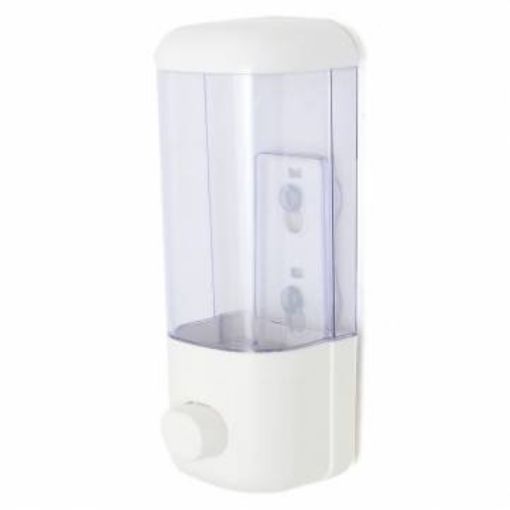 Picture of LIQUID DISPENSER Transparent Wall Mounted Manual Soap Dispenser Abs Box  Wall Mount Soap Dispenser,Bathroom Wall Mount Shower Shampoo Lotion Container Holder System soap Dispenser