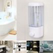 Picture of LIQUID DISPENSER Transparent Wall Mounted Manual Soap Dispenser Abs Box  Wall Mount Soap Dispenser,Bathroom Wall Mount Shower Shampoo Lotion Container Holder System soap Dispenser