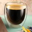 Picture of Double Wall Insulated Glass Coffee Cups Double Wall Thermal Insulated Mug