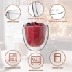Picture of Double Wall Insulated Glass Coffee Cups Double Wall Thermal Insulated Mug
