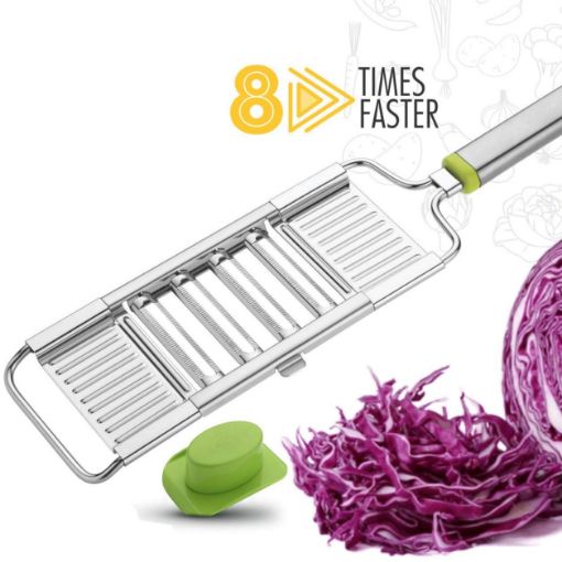 Picture of 6 in 1 Stainless Steel Manual Slicer Vegetable Cutter  Potato Chips Cutter French Fries Maker