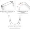 Picture of Double Wall Insulated Glass Coffee Cups Double Wall Thermal Insulated Mug