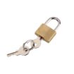 Picture of Small Brass Lock and Key Padlocks Securing Luggage While Travelling Locks