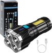 Picture of 4-core Super Bright Flashlight Flashlight with 4 Modes FLASHLIGHT TORCH TORCH LIGHT NEW TORCH LIGHT