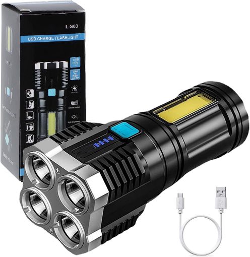 Picture of 4-core Super Bright Flashlight Flashlight with 4 Modes FLASHLIGHT TORCH TORCH LIGHT NEW TORCH LIGHT