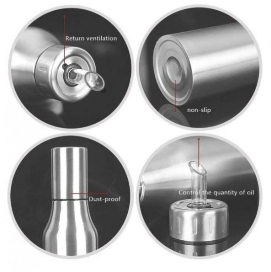 Picture of 1000 MI STEEL OIL DISPENSER BOTTLE  ( OIL POT)