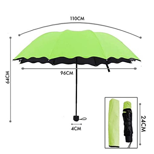 Picture of Magic Umbrella Magic Print 3 Fold Umbrella for UV Sun and Rain Newest Layer Umbrella Umbrella for UV Protection Rain Umbrella for Girls Women Boys Men Children