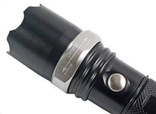 Picture of torch light Multifunction Rechargeable Led emergency light Ultra Bright Cree Led Torch Light Water Resistant High Power with Adjustable Focus & Recharging Kit for Outdoor Trekking