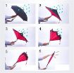 Picture of C Umbrella Reverse Inverted Windproof C-Shaped Handle Inside Out Folding Umbrella  Double Layer umbrella q