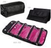 Picture of Travel Cosmetic Makeup Jewelry Toiletry Bag Organizer Camping Accessories Holder  Cosmetic Hanging Organizer Roll N Go Roll Up Foldable Clear Case Pouch Toiletry  Cosmetic Bag Toiletry Jewelery Organizer