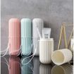 Picture of Travel Toothbrush Holder Capsule holder Portable Toothbrush Storage Toothbrush Box Case Holder Tongue Cleaner Holder Traveling plastic holder outdoor holder