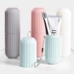 Picture of Travel Toothbrush Holder Capsule holder Portable Toothbrush Storage Toothbrush Box Case Holder Tongue Cleaner Holder Traveling plastic holder outdoor holder