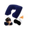 Picture of Comfort Neck Pillow Eye Mask - Combo Airline Pillow Sleeping Pillow with Sleeping Eye Mask Travel Eye Mask Great for Long Road Trips and Flights