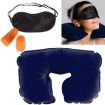 Picture of Comfort Neck Pillow Eye Mask - Combo Airline Pillow Sleeping Pillow with Sleeping Eye Mask Travel Eye Mask Great for Long Road Trips and Flights