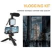 Picture of Camera Recording Microphone Tripod Tripod  Mobile Setup  VIDEO MAKING KIT  Mobile Video Recording kit  Mobile Vlogging Kit