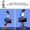 Picture of Camera Recording Microphone Tripod Tripod  Mobile Setup  VIDEO MAKING KIT  Mobile Video Recording kit  Mobile Vlogging Kit