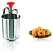 Picture of meduvada maker Stainless Steel Medu vada Maker with Stand pasta machine Perfectly Shaped & Crispy Medu Vada maker kitchen press use for hostel and home