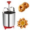Picture of meduvada maker Stainless Steel Medu vada Maker with Stand pasta machine Perfectly Shaped & Crispy Medu Vada maker kitchen press use for hostel and home