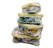 Picture of New Wash Bag Set of 4 (Checks) Travelling Vanity Makeup Bag Makeup Pouches for Women Toiletry Storage Wash Bag