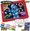 Picture of Kids Learning Drawing Magic Pad Light Up Drawing Pad Board Glow in The Dark Magic Sketchpad