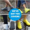 Picture of Non - Slip Rain Snow Overshoe Resistant Stretchable Reusable Shoe Cover Silicone Boots Shoe Cover