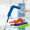 Picture of Cleaning Duster Brush with Extendable Rod Flexible Microfiber Cleaning Duster Brush for Ceiling Fan Home Cleaning Floor, Wall and Ceiling Flexible Broom Brush Mop With Extendable Handle Fan Cleaning Duster Dust Mop for Fan Mop