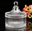 Picture of Stylish Crystal Glass Sugar Candy Mukhwas Jar with Lid Attractive Designer Multi-Purpose Bowl