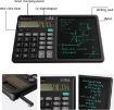 Picture of 12 Digits Desktop Calculator LCD Writing Tablet Calculator with LCD Notepad