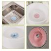 Picture of 2 IN 1 Hair Catcher Button Silicone 2 in 1  Drain Stopper Filter Hair Catcher  Drainer Stopper with Hair  Kitchen Sink use