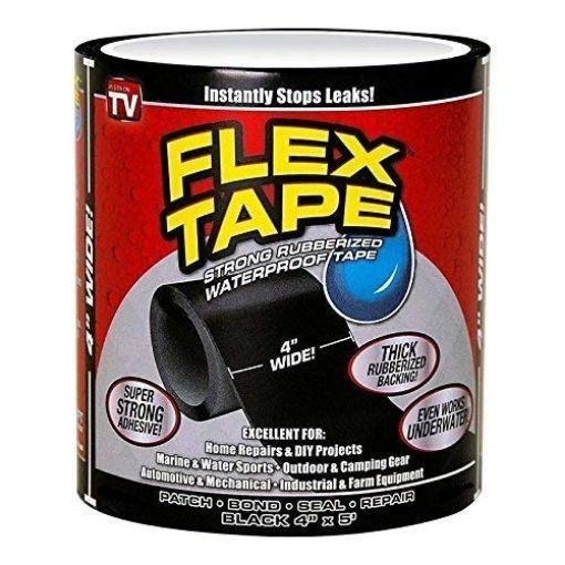 Picture of Flex Tap PVC Rubberized Water Leakage Seal Tape Silicon Sealant Tape Waterproof Flex Tape for Seal Leakage Super Strong Adhesive Tape for Water Tank Sink Sealant for Gaps
