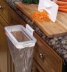 Picture of Attach A Trush Hanging Bag holder ABS Hanging Kitchen Cupboard Door Back Style Stand Trash Attach Holder Garbage Storage Rack Accessories dustbin