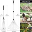 Picture of Garden Rake Leaf Rake Garden Rake with Telescopic Handle