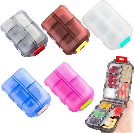 Picture of PILL BOX MINI PILL BOX TRAVEL PILL BOX Small Pill Box 7 Days
